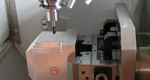 5-axis machining test.