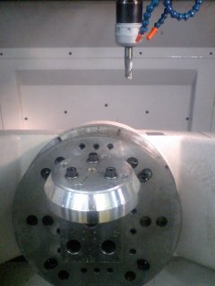 testpiece on the machine tool.