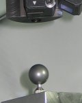 Sphere measurement by laser displacement sensor.